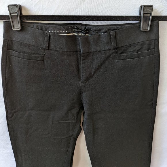 Banana Republic Sloan Solids Black Ankle Pants Size 00P - Picture 5 of 13